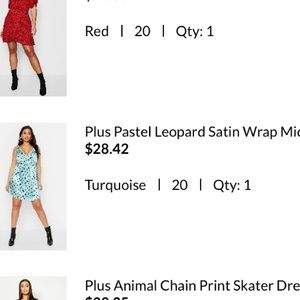 Plus Size Leopard Dress